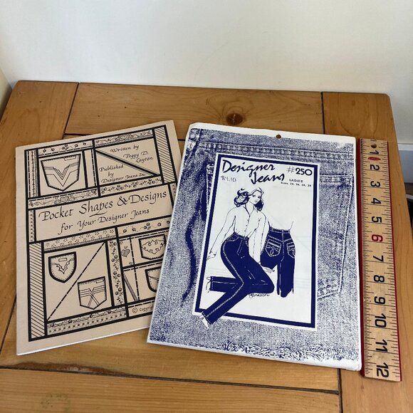 Designer Jeans Sewing Pattern #250 Ladies Sharon Marie + Pocket Designs P Layton - Picture 1 of 6
